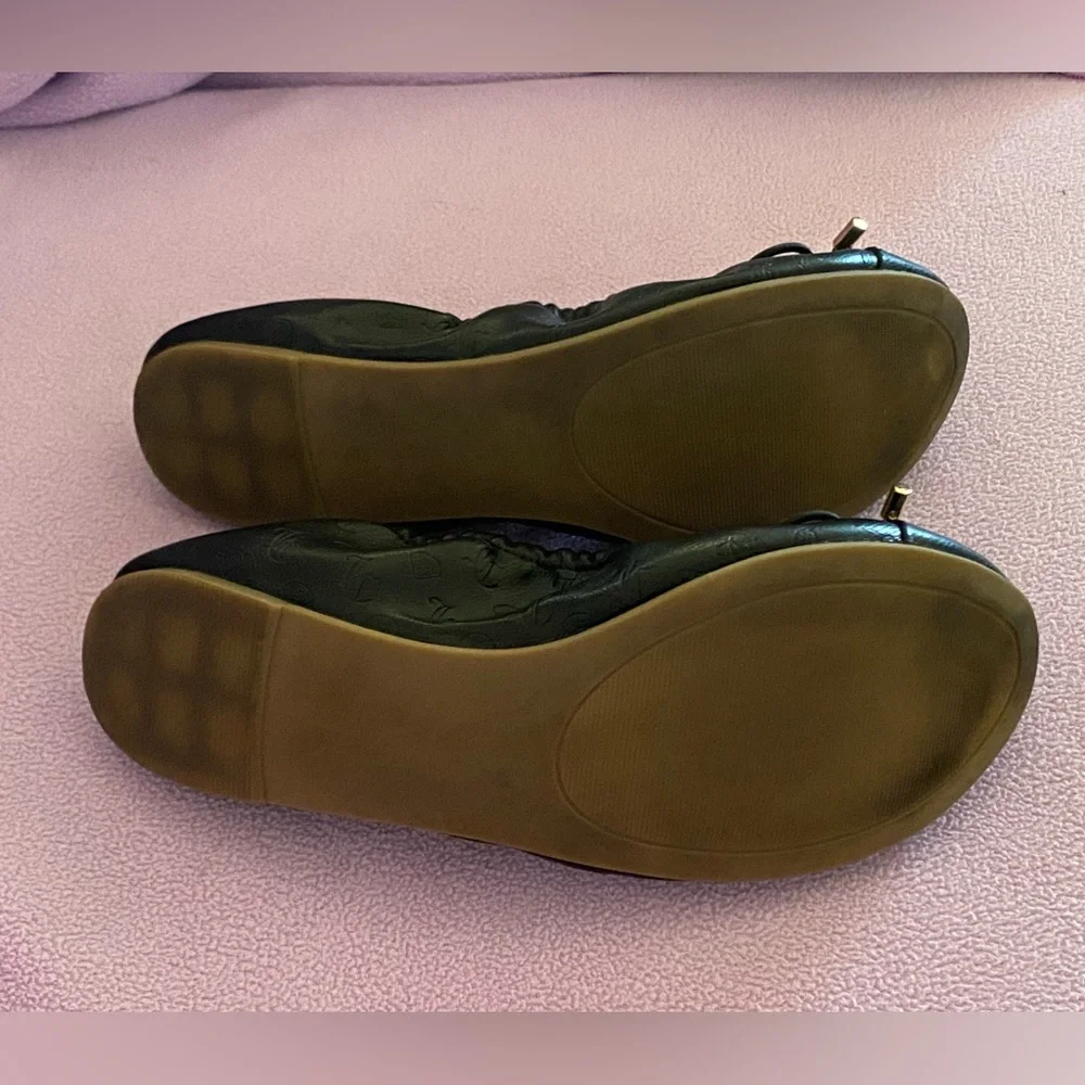 Juicy Couture Black Flats with Gold Accents - Picture 8 of 12